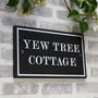 Slate House Sign With Border Size, Style Options, thumbnail 1 of 9