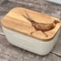 Pheasant White Butter Dish, thumbnail 1 of 5