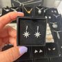 Sterling Silver Dangly North Star Earrings, thumbnail 3 of 12
