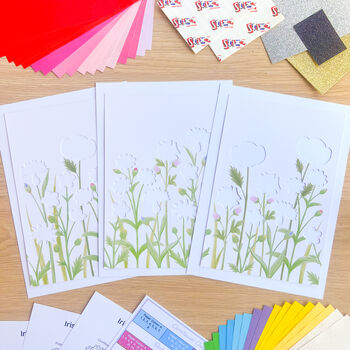 Wildflower Meadow Triptych Picture Craft Kit | Spring Home Decor, 4 of 7