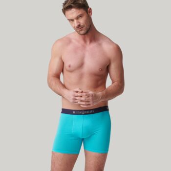 Multipack Four Pairs Of Men's Bamboo Trunks In Brights, 4 of 7