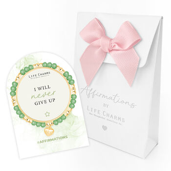 Affirmations Bracelet Never Give Up, 3 of 4