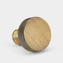 Solid Brass Door Knobs Cupboards With Knurled Edge, thumbnail 5 of 7