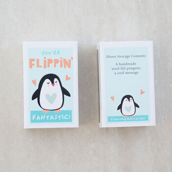 Flippin' Fantastic Friend Wool Felt Penguin, 4 of 6