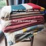Personalised Wool Throw Engraved With Sonnet 116, thumbnail 4 of 12