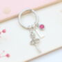 Personalised Ballerina Keyring Ballet Dancer Gift, thumbnail 2 of 10
