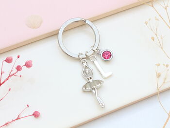 Personalised Ballerina Keyring Ballet Dancer Gift, 2 of 10