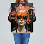 Break The Make Up Mould Punk Girl Wall Art Print, thumbnail 2 of 6