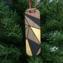 Set Of Six Handpainted Wooden Christmas Decorations, thumbnail 2 of 5