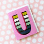 Mini U Alphabet Card, thumbnail 3 of 5