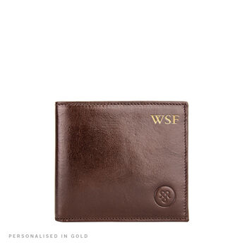 Personalised Luxury Billfold Wallet. 'The Vittore', 3 of 12