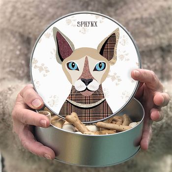 Cat Tin With Nine Personalised Designs, 9 of 9