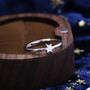 Sterling Silver Dainty Star Open Ring, thumbnail 5 of 11
