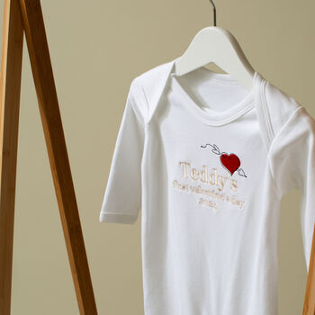 Personalised First Valentine's Day Baby Grow, 3 of 7