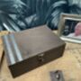 Personalised Aluminium Message Wooden Jewellery Box, thumbnail 3 of 11