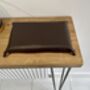 Personalised Dark Brown Rectangle Leather Tray, thumbnail 10 of 12