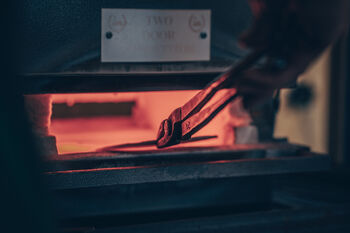 Botanical Flower Candle Bowls. Hand Forged Iron Candle Holders, Limited Edition, 8 of 8