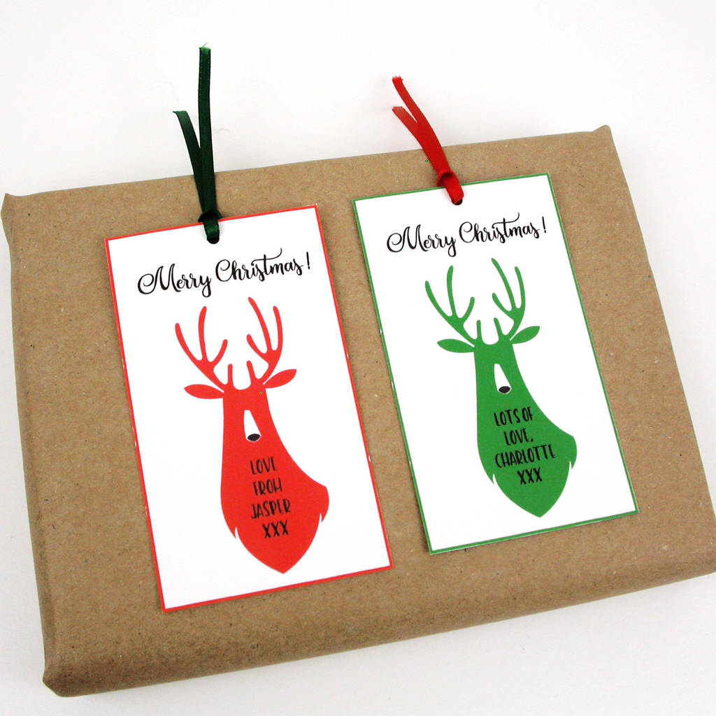 Personalised Deer Gift Tag By Moonglow Art | notonthehighstreet.com