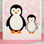 'Penguins' Personalised First Mother's Day Card, thumbnail 3 of 4