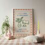 Books And Flowers Perfect Day Print, thumbnail 1 of 4