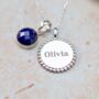 Personalised Lapis Lazuli Sterling Silver Necklace, thumbnail 3 of 6