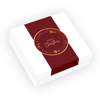 Christmas Silver Stars Charm Bracelet In Flower Gift Box, 3 of 3