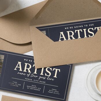 Concert Or Show Ticket Gift Voucher Scratch Reveal, 6 of 9