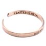 Copper Bracelet With Inspirational Quote, thumbnail 2 of 4