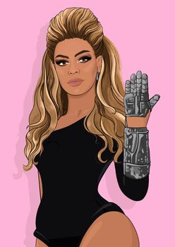 Beyonce Illustrated Wall Art | Icons Art Print, 2 of 2