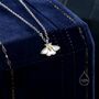 Tiny Moth Pendant Necklace, thumbnail 1 of 8