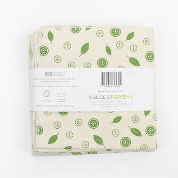 A Slice Of Green Organic Cotton Unpaper Towels Pk Five, 5 of 7