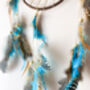 Moon/Star Boho Brown Turquoise Dream Catcher, thumbnail 5 of 6