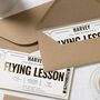 Flying Lesson Gift Voucher Gold Foil Personalised, thumbnail 8 of 9