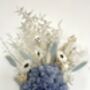 Blue Hydrangea Dried Flower Posy With Jar, thumbnail 4 of 5