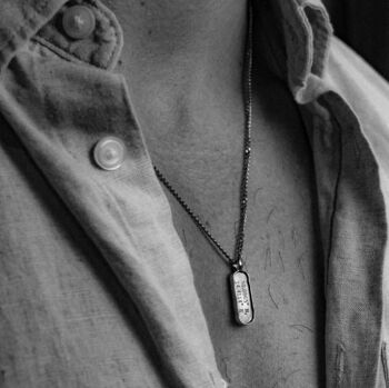 Personalised Tag Pendant Necklace, 6 of 7