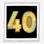 Hand Iced 40th Birthday Biscuit, thumbnail 1 of 3