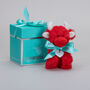 Personalised Mini Red Collectible Highland Soft Toy Cow, Gift Box, thumbnail 4 of 12