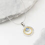 Infinity Universe Moonstone Necklace And Earring Set, thumbnail 3 of 10