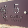 Personalised Bunch Of Flowers Design House Sign Acrylic, thumbnail 2 of 4