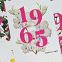 Personalised Birth Flower Date Print, thumbnail 4 of 7