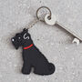 Black Schnauzer Cufflinks Personalised Dog Lover Gift, thumbnail 8 of 12