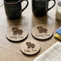 Bear Family Wooden Coasters Gift Set, thumbnail 5 of 6