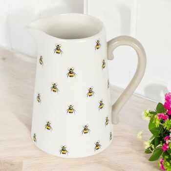 Bee Flower Jug Flower Vase Gift For Wife 50th Birthday, 5 of 5