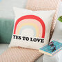 Personalised Rainbow Cushion Gift For Boy Or Girls Room, thumbnail 2 of 3