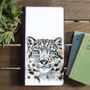 Inky Snow Leopard Faux Leather Phone Case With Card Slots, thumbnail 2 of 6