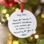 Personalised Handwriting Christmas Decoration, thumbnail 4 of 5