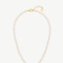 Beaded Freshwater Pearl Evil Eye Necklace, thumbnail 5 of 7