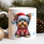 Personalised Yorkshire Terrier In Christmas Jumper Mug, thumbnail 1 of 2