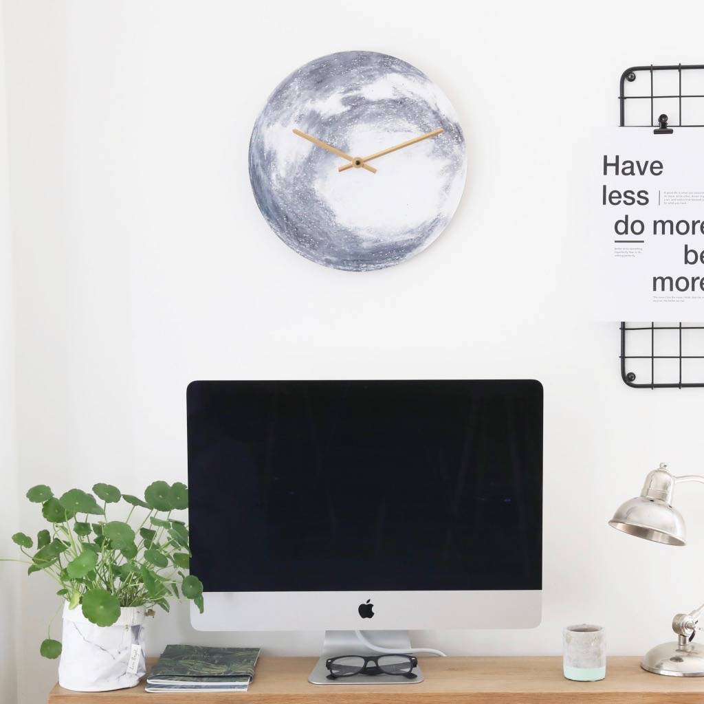 Moon Wall Clock By Lisa Angel