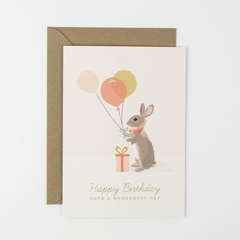 Rabbit Birthday Card, 2 of 3